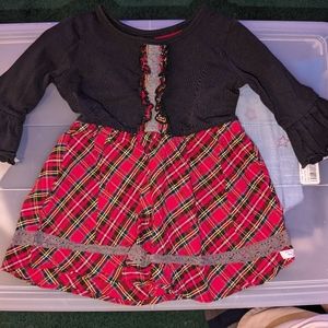 Ruffle butts holiday tunic 3T